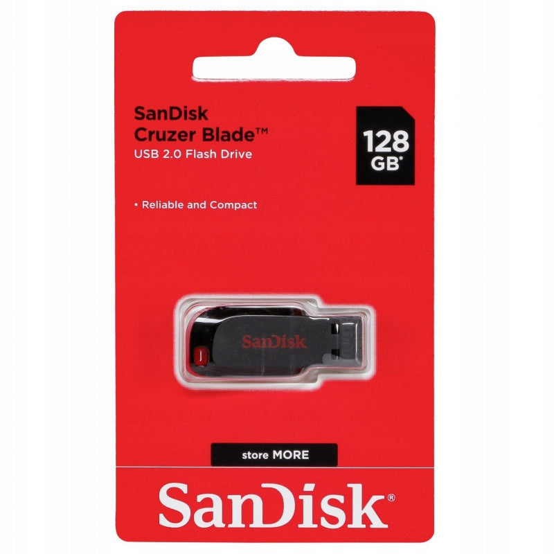 2X USB stick SANDISK Cruzer Blade 128 GB Color black