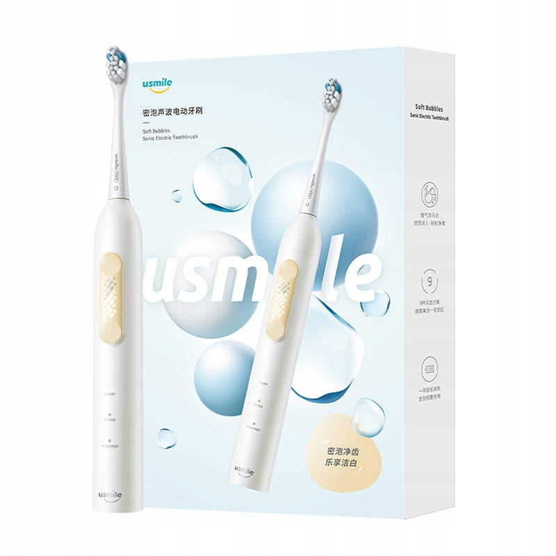 2X USMILE sonic toothbrush with tip set Brand Usmile