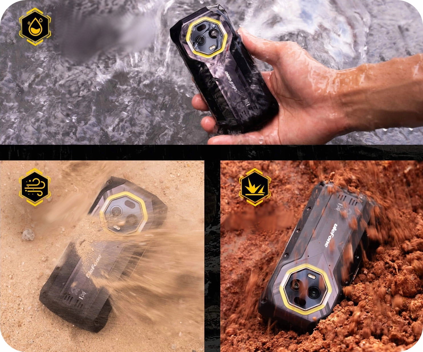 2X Ulefone Armor Mini 20T Pro 8+8/256GB, 6200mAh, smartphone, black Built-in memory 256 GB