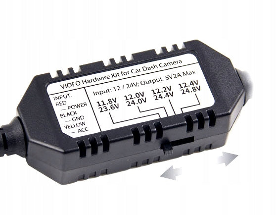 2X VIOFO ACC to A139 12-24V USB-C Power Adapter Model HK-3C