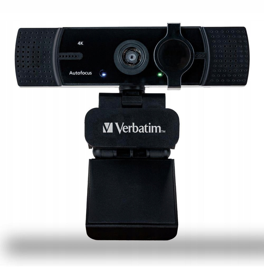 2X Verbatim AWC-03 4K UHD USB 2.0 Webcam with Dual Microphone Brand Verbatim