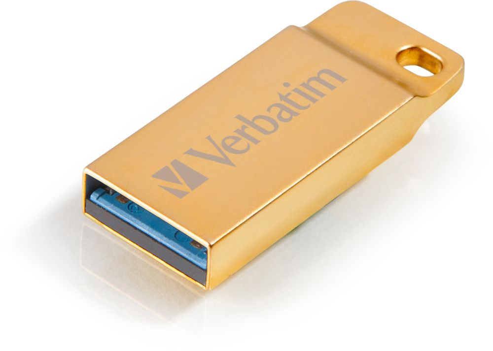 2X Verbatim Metal Executive 32GB USB 3.0 Gold Pendrive