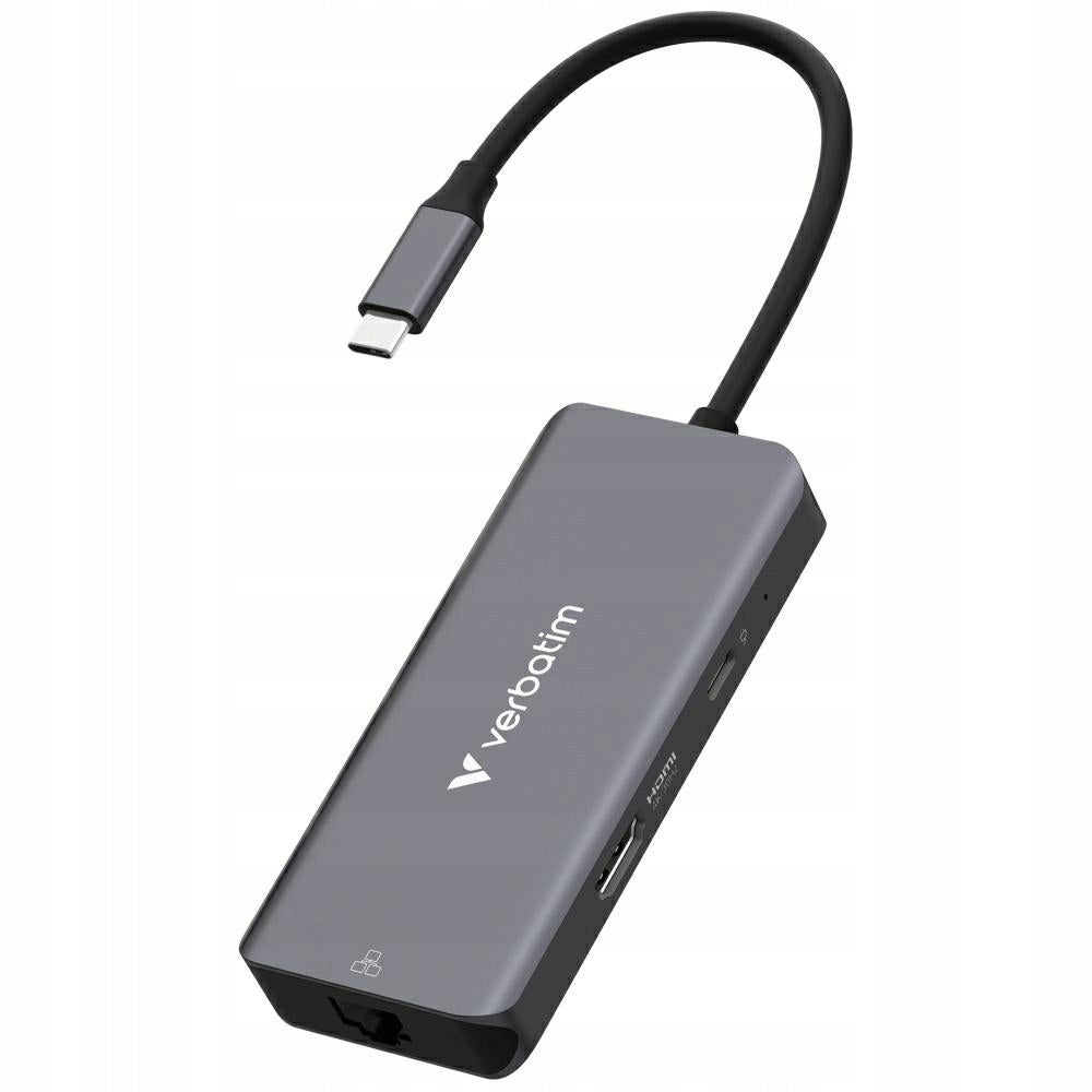 2X Verbatim USB-C Essentials Multiport Hub 6 Port with RJ45