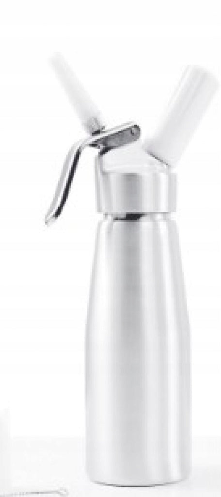 2X WHIPPED CREAM DISPENSER SIPHON FOR WHIPPED CREAM 500 ML WITH 3 TIPS