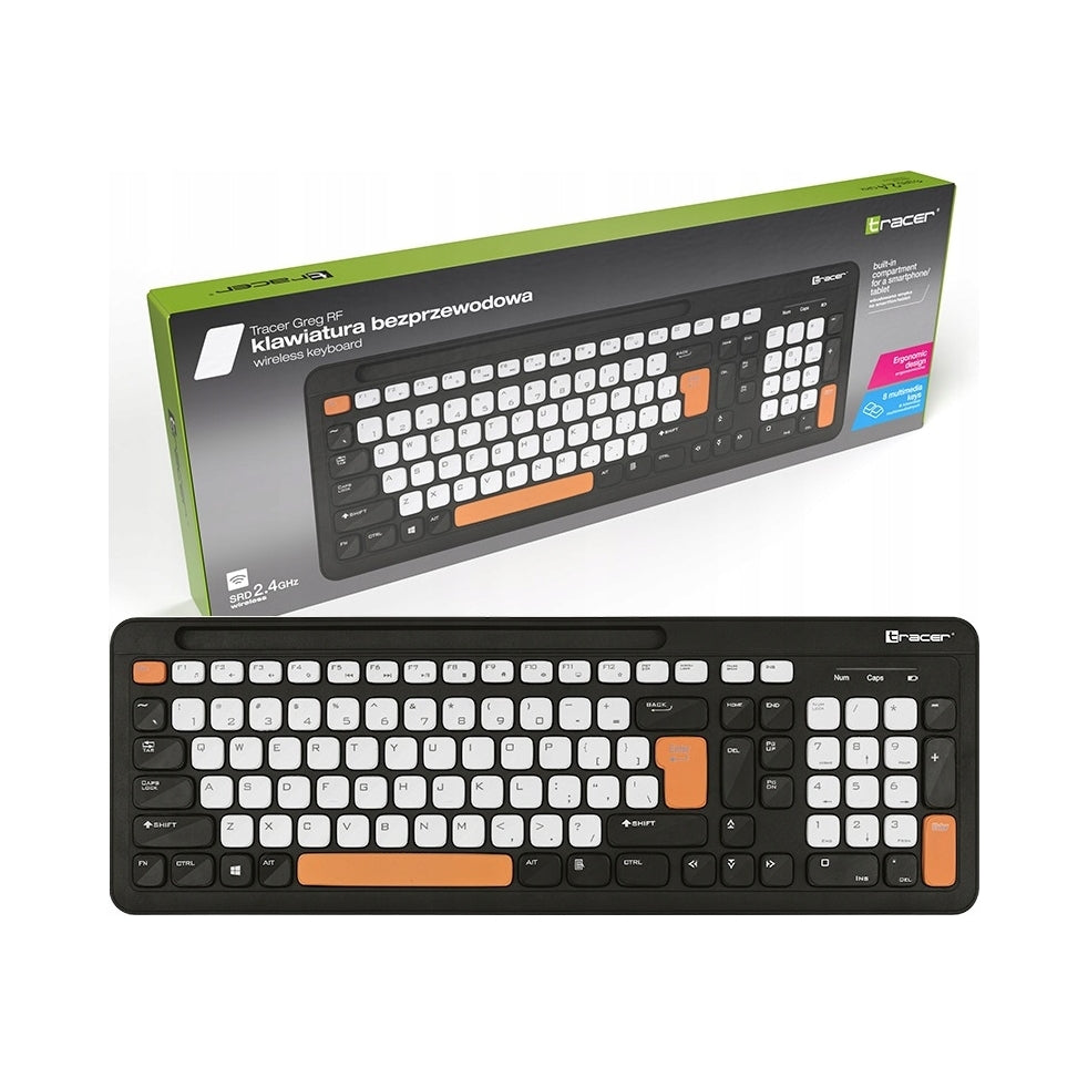 2X WIRELESS KEYBOARD MEMBRANE SLIM QUIET ISLAND SMART TV