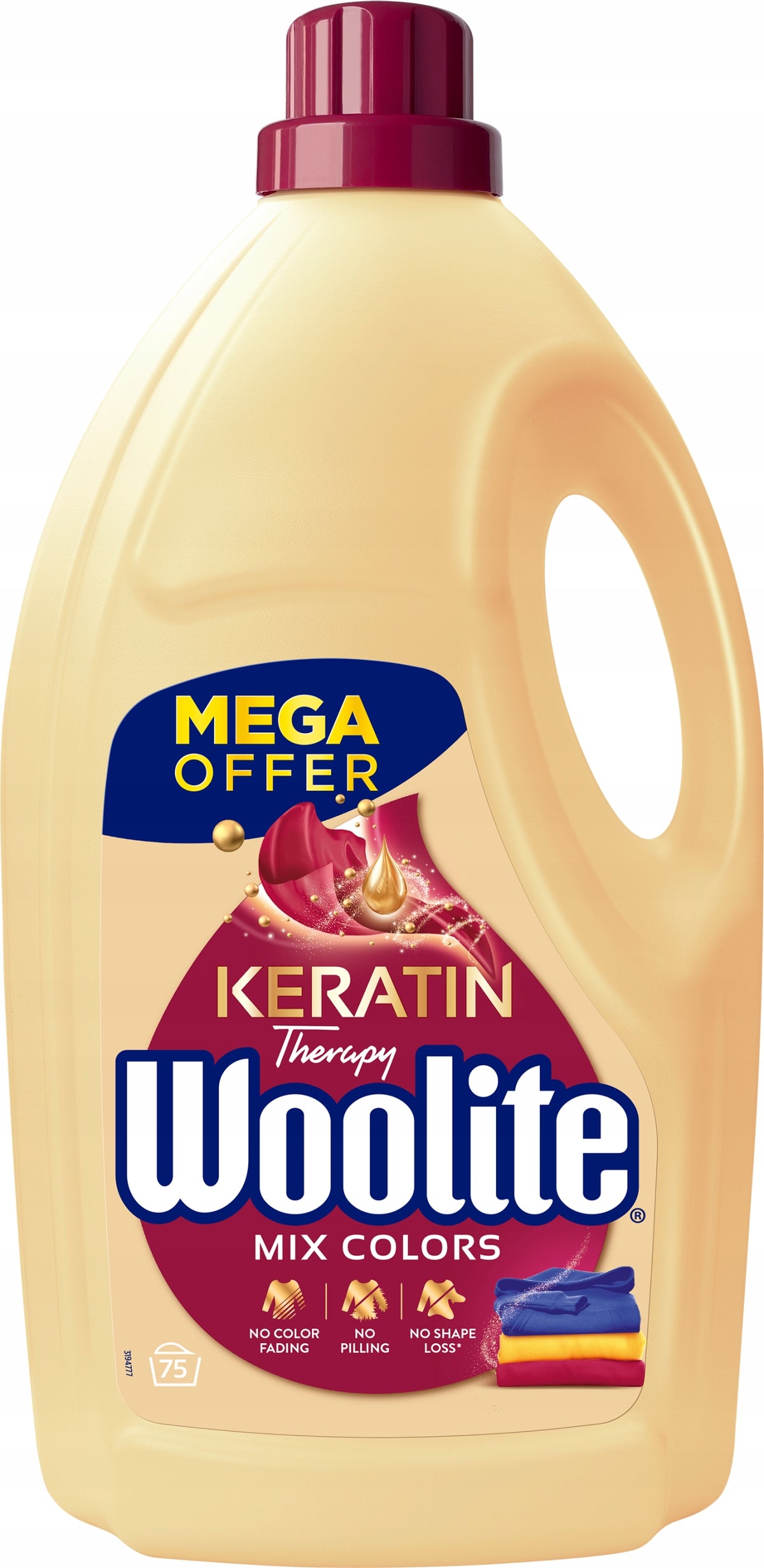 2X WOOLITE SET MIX WASHING LIQUID WITH KERATIN FOR COLOUR AND BLACK 2X 4,5L Brand Woolite