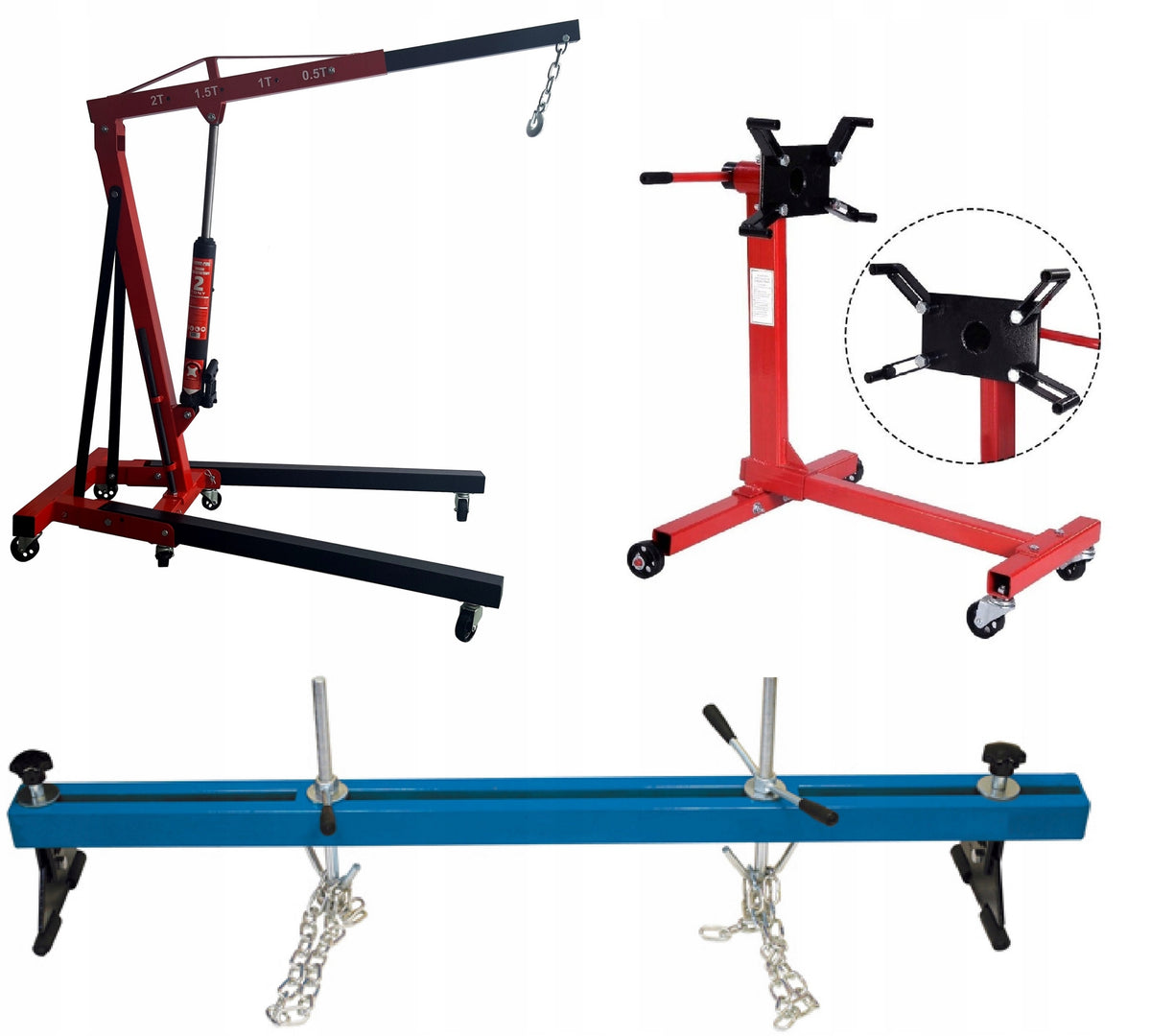 2X WORKSHOP CRANE BALANCER BEAM STAND HOLDER FOR ENGINE SUSPENSION
