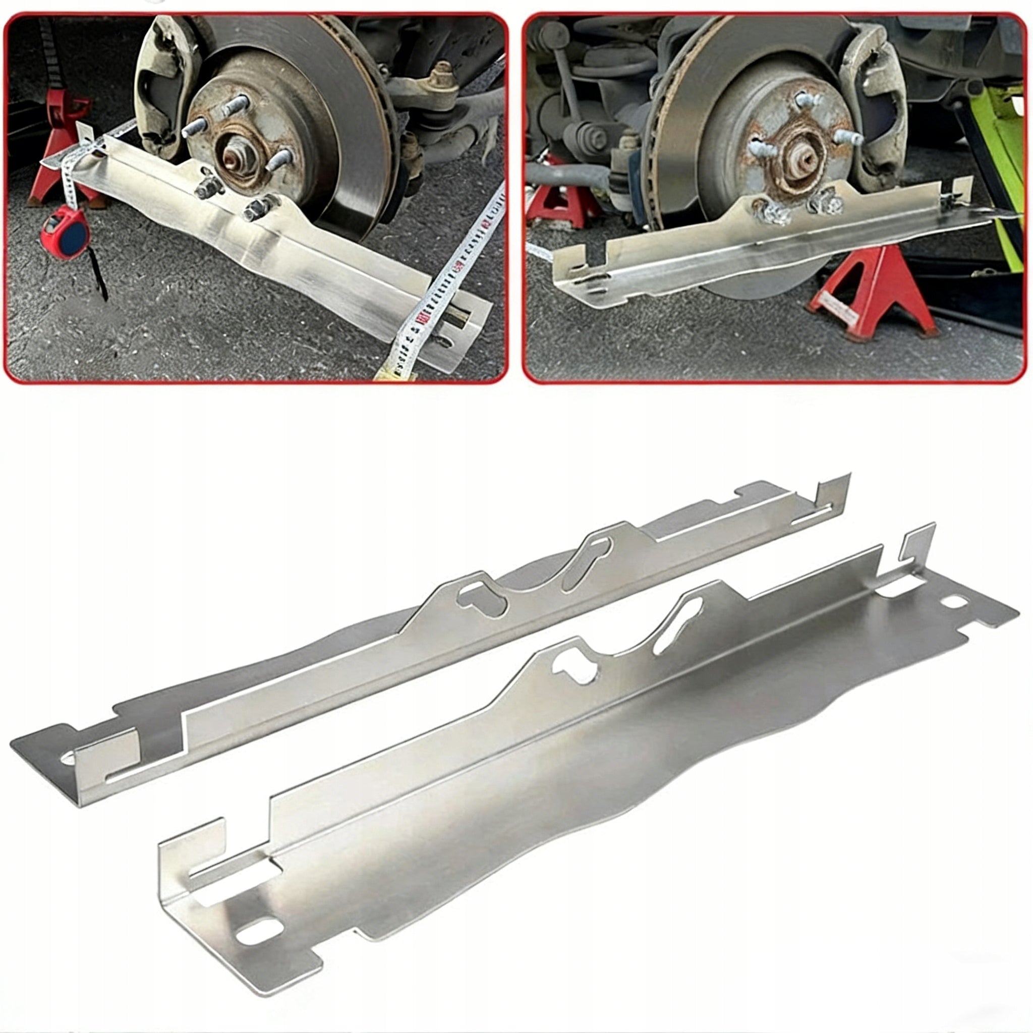 2X Wheel Setting Stainless Steel Alignment Tool Tiles