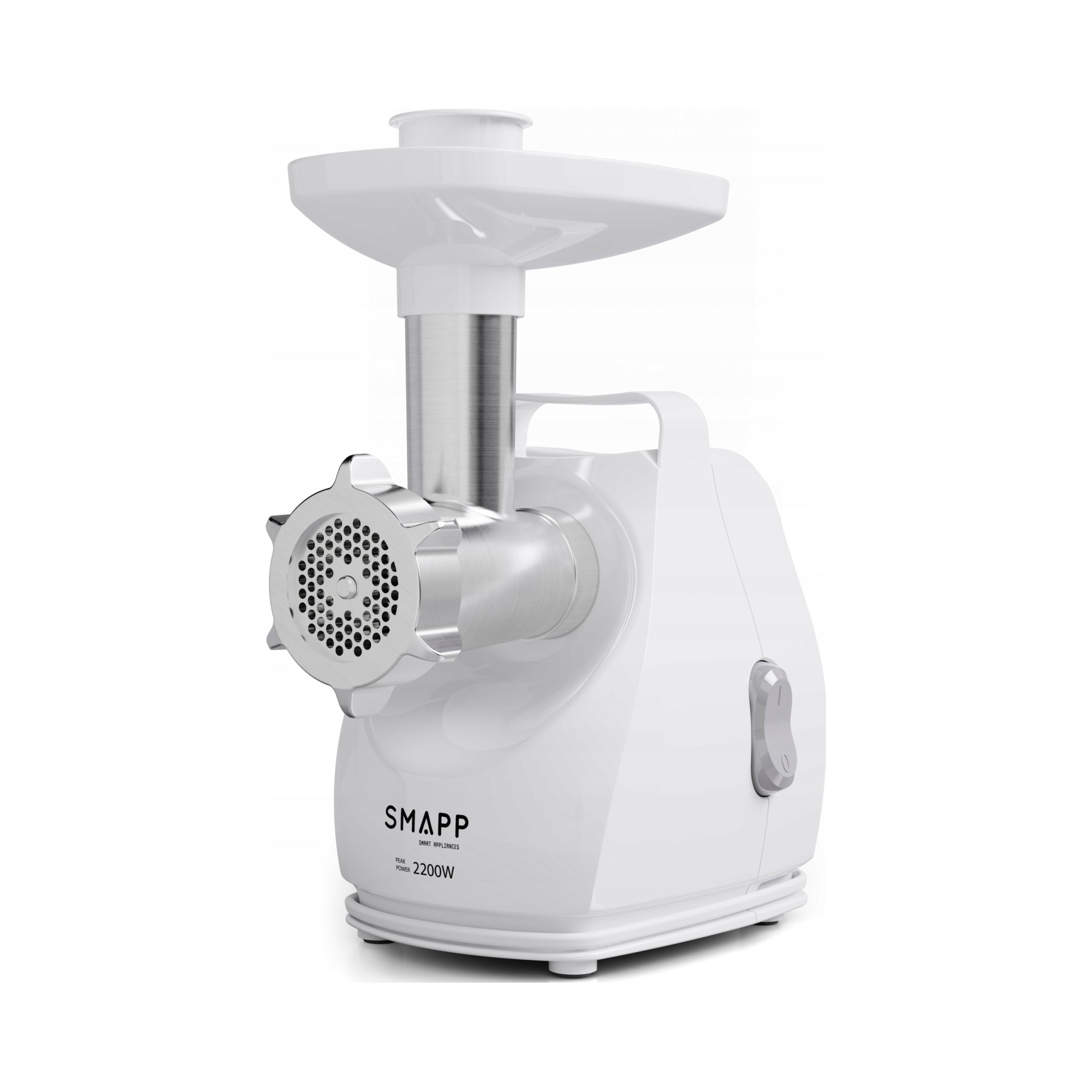 2X White Meat Grinder with Slicer, 4 Drums, 3 Strainers 2200W M