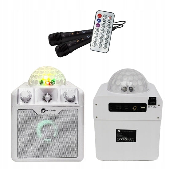 2X Wireless Bluetooth Speaker 2 Microphones Karaoke N-GEAR Disco Block 4
