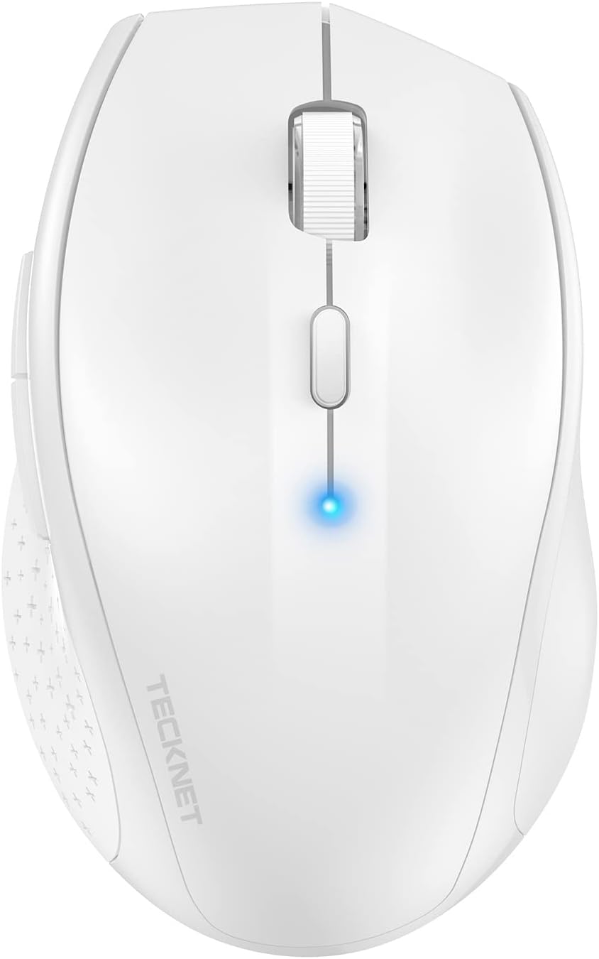 2X Wireless Mouse For Computer Bluetooth 3200DPI White
