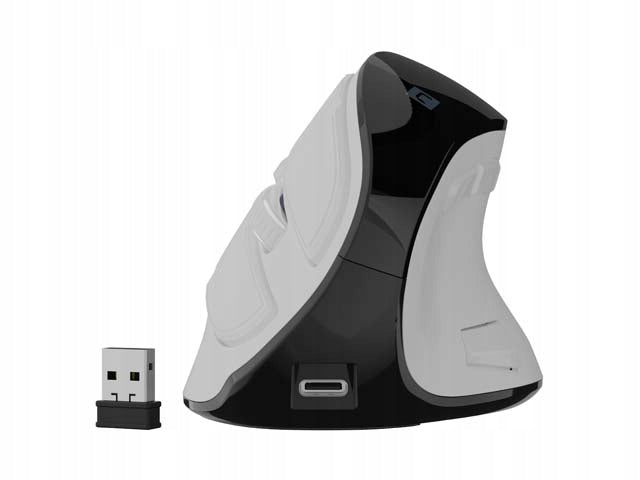 2X Wireless Mouse Natec Euphonie Pro Vertical BT 5.0 2400DPI Quiet