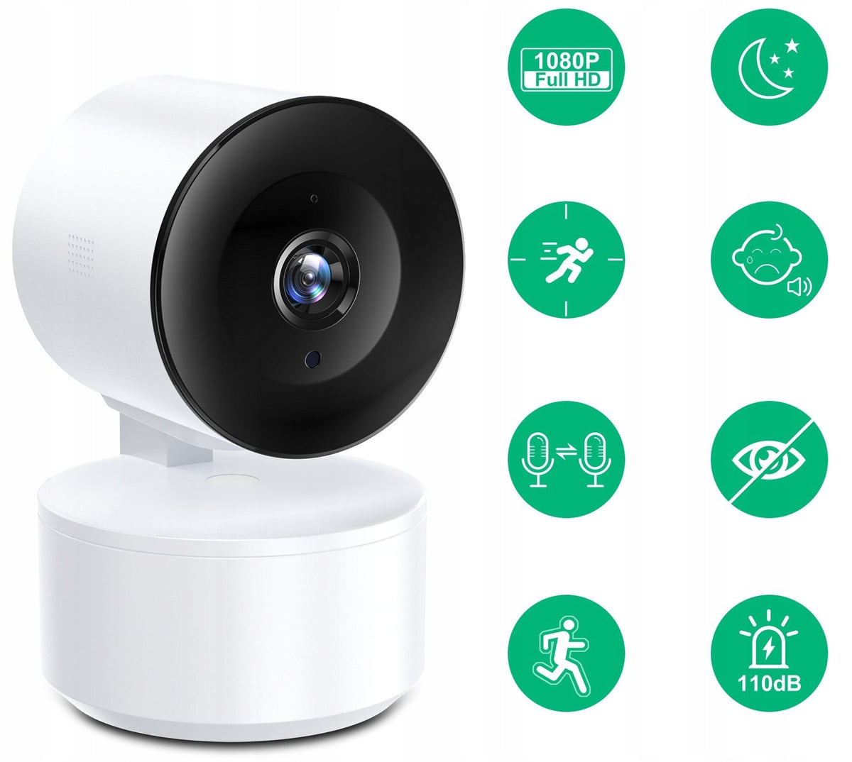 2X Wireless WiFi IP Camera EDUP Smart Home TUYA 1080P 360st. Brand EDUP