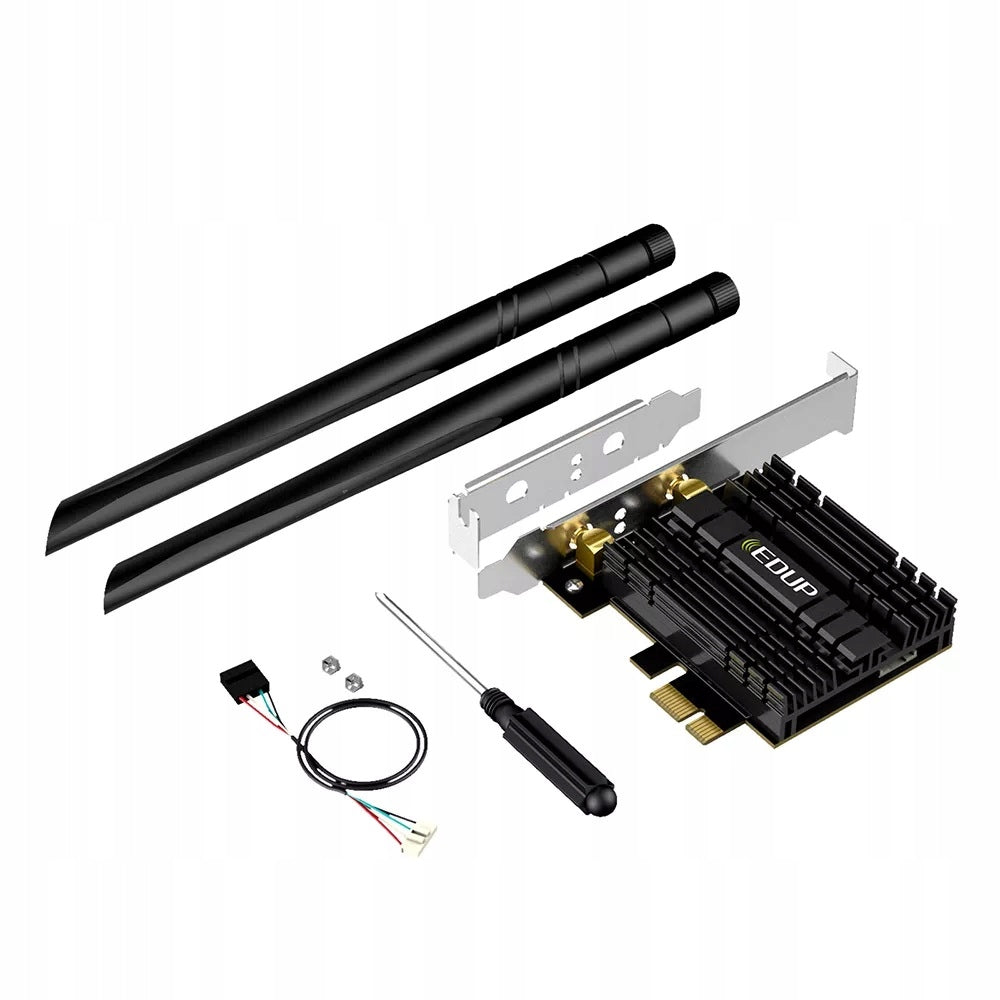 2X Wireless card for computer WiFi EDUP with MT7921 Bluetooth 5.2 AX1800 Interface PCI