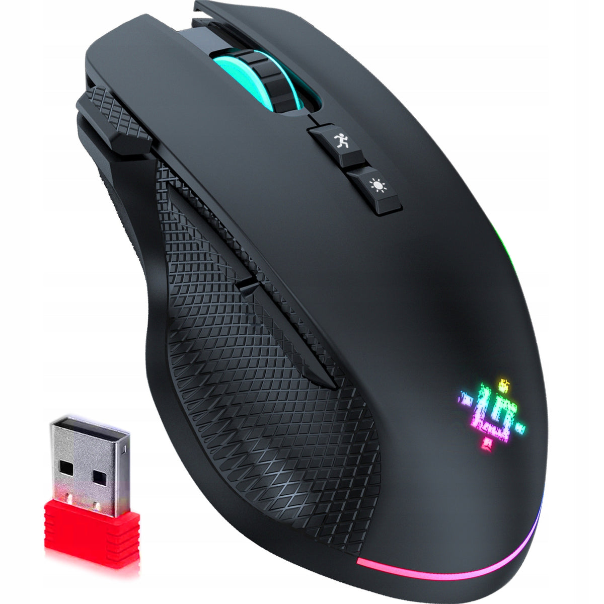 2X Wireless mouse Defender THUNDER GM-213 optical 1600dpi black RGB