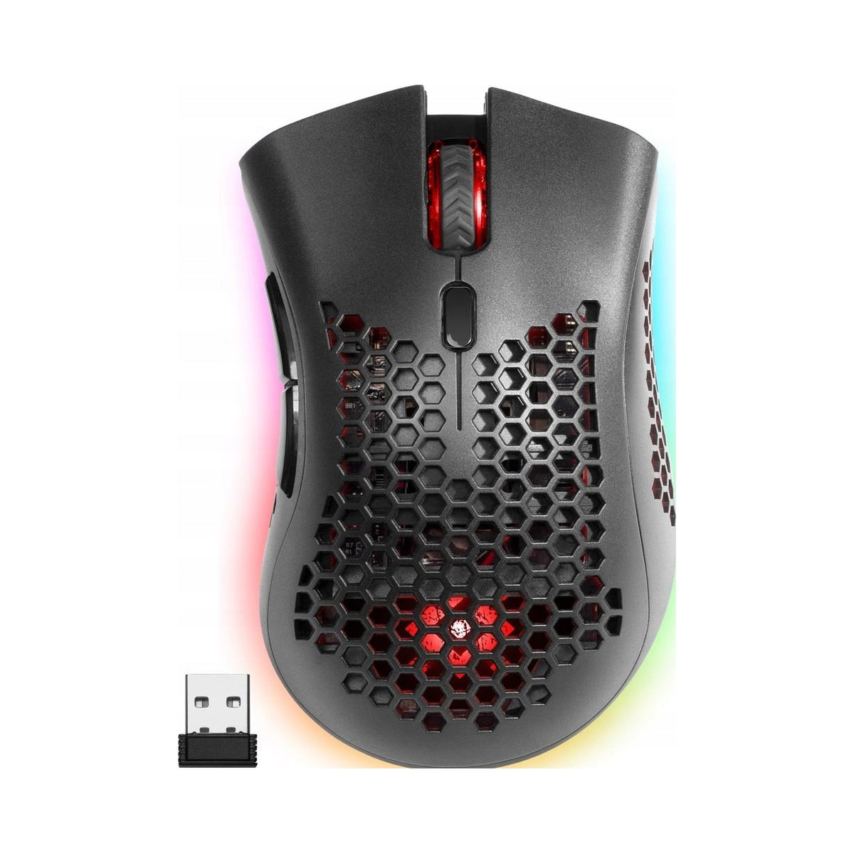 2X Wireless mouse Defender WARLOCK GM-709L optical 2400dpi black RGB