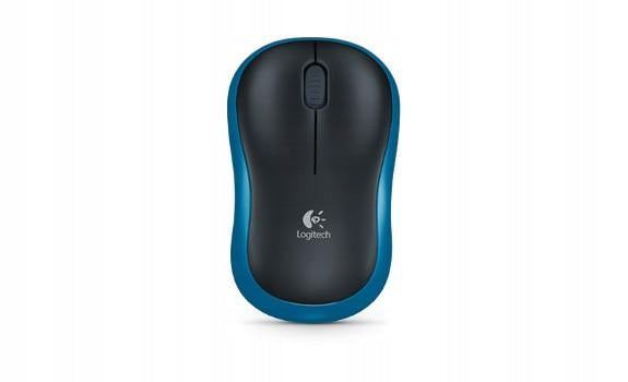 2X Wireless mouse Logitech M185 optical black-blue Model M185
