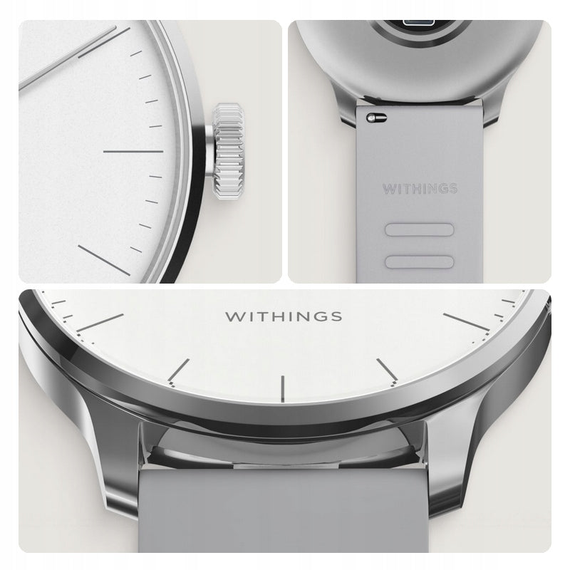 2X Withings ScanWatch Light 37mm White Smartwatch Brand Wthings