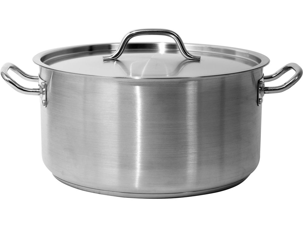 2X YATO GASTRO POT LOW WITH LID STAINLESS STEEL 36X18CM 18,3L YG-000 Brand Yato