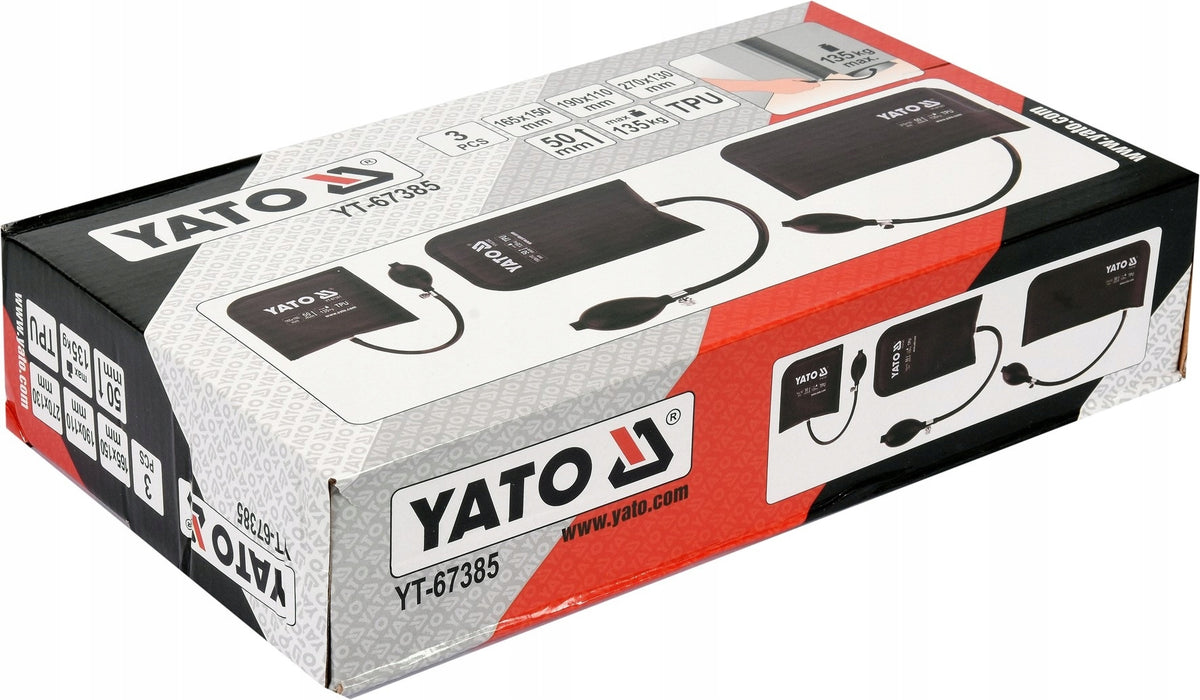 2X YATO LIFTING MOUNTING CUSHION 135KG PILLOW SET 3 PIECES YT-67 Product weight with unit packaging 0.35 kg