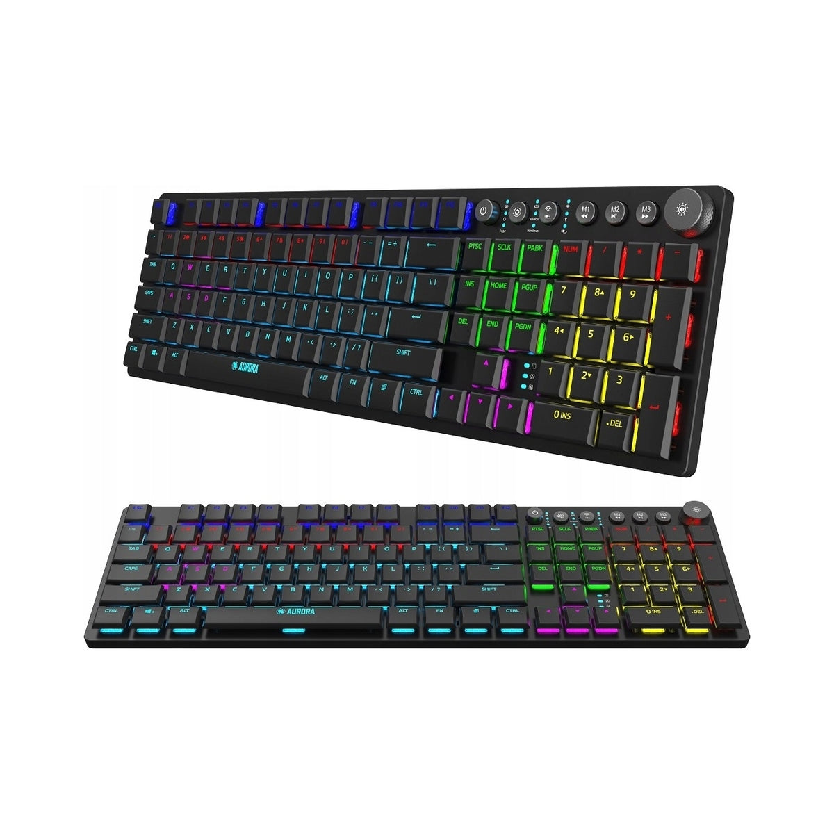 2X iBOX Aurora K-6 Gaming Wired/Wireless Keyboard, Mechanical