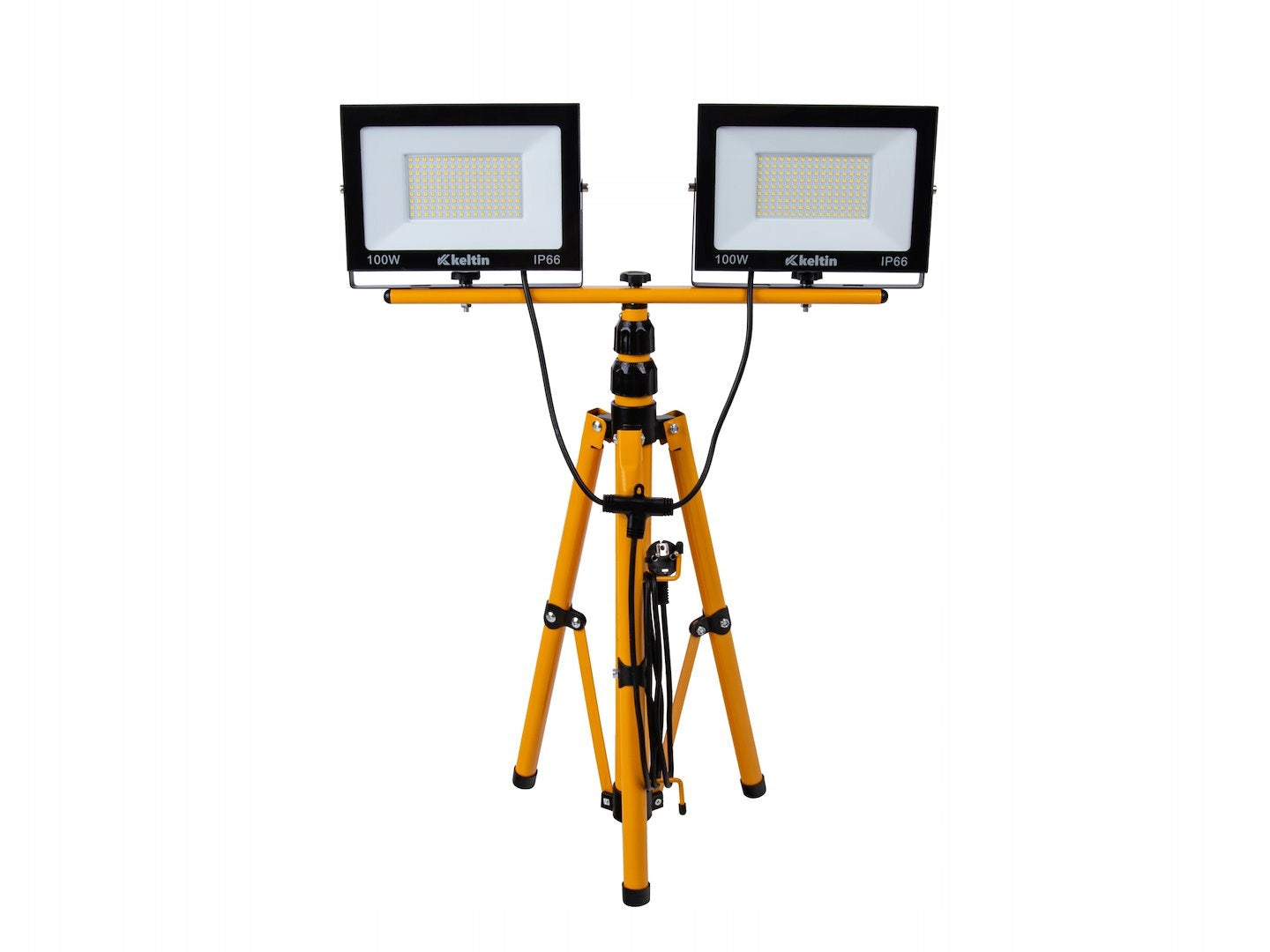 2X100W LED FLOODLIGHT WITH TELESCOPIC CONSTRUCTION TRIPOD Packaging status original