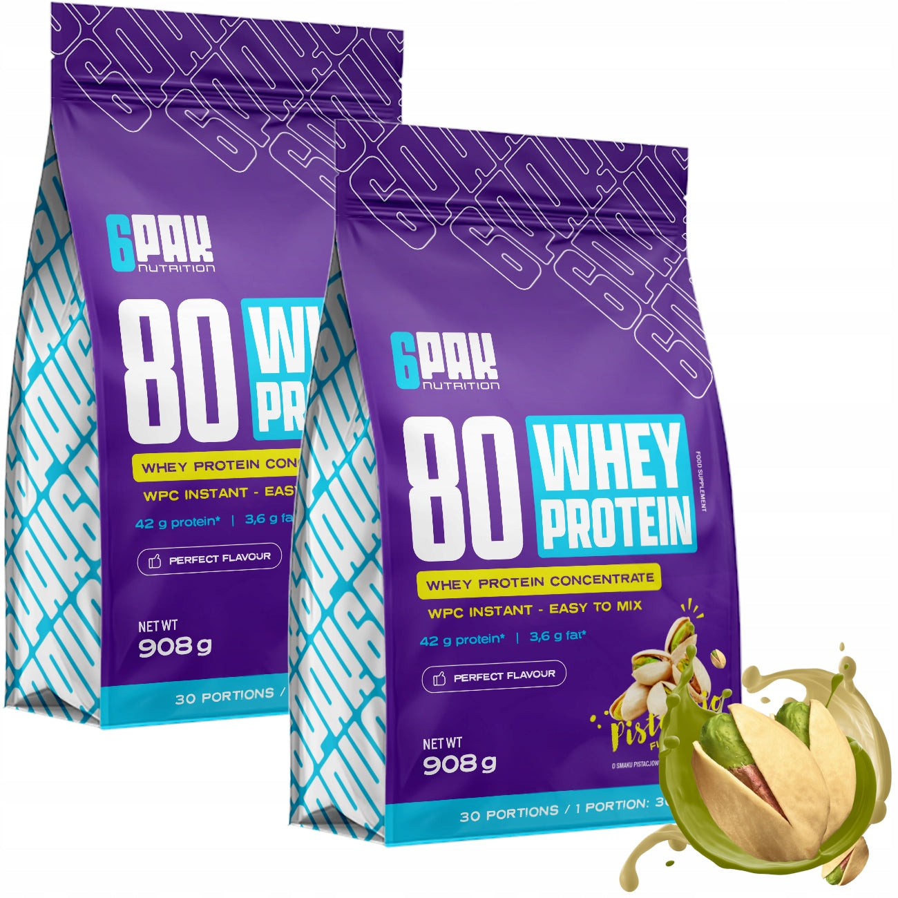 2X6PACK WPC 80 908 G WHEY PROTEIN SUPPLEMENT