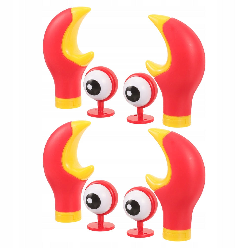 2ZEST SAMOPRZYLEPNE GOOGLY EYES NA KASK CZERWONY DO MOTOCYKLA