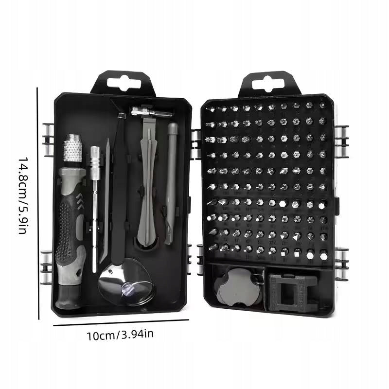 Preciziškų atsuktuvų rinkinys 115 dalių, mini TORX