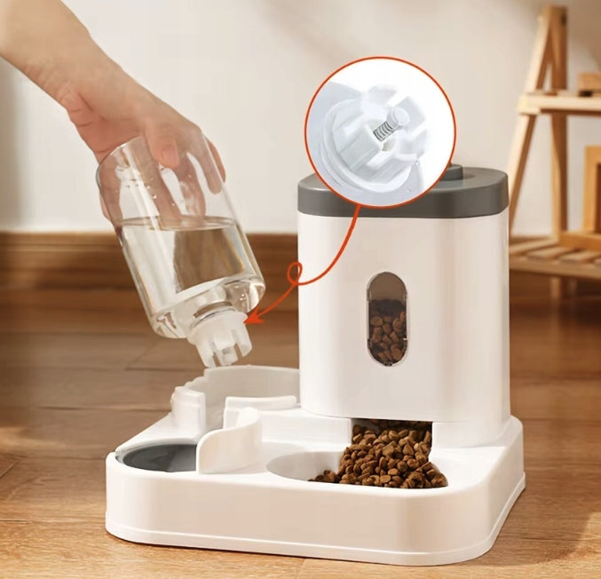 2in1 AUTOMATIC FOOD AND WATER FEEDER DOUBLE CAT DOG BOWL DISPENSER EAN (GTIN) 5906703017374