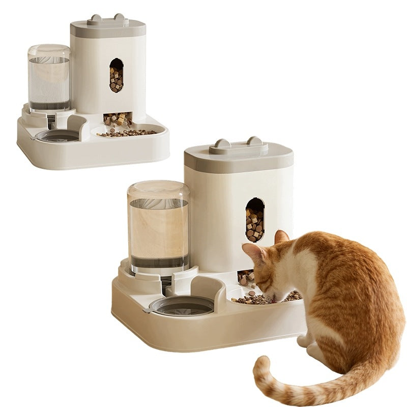 2in1 AUTOMATIC FOOD AND WATER FEEDER DOUBLE CAT DOG BOWL DISPENSER