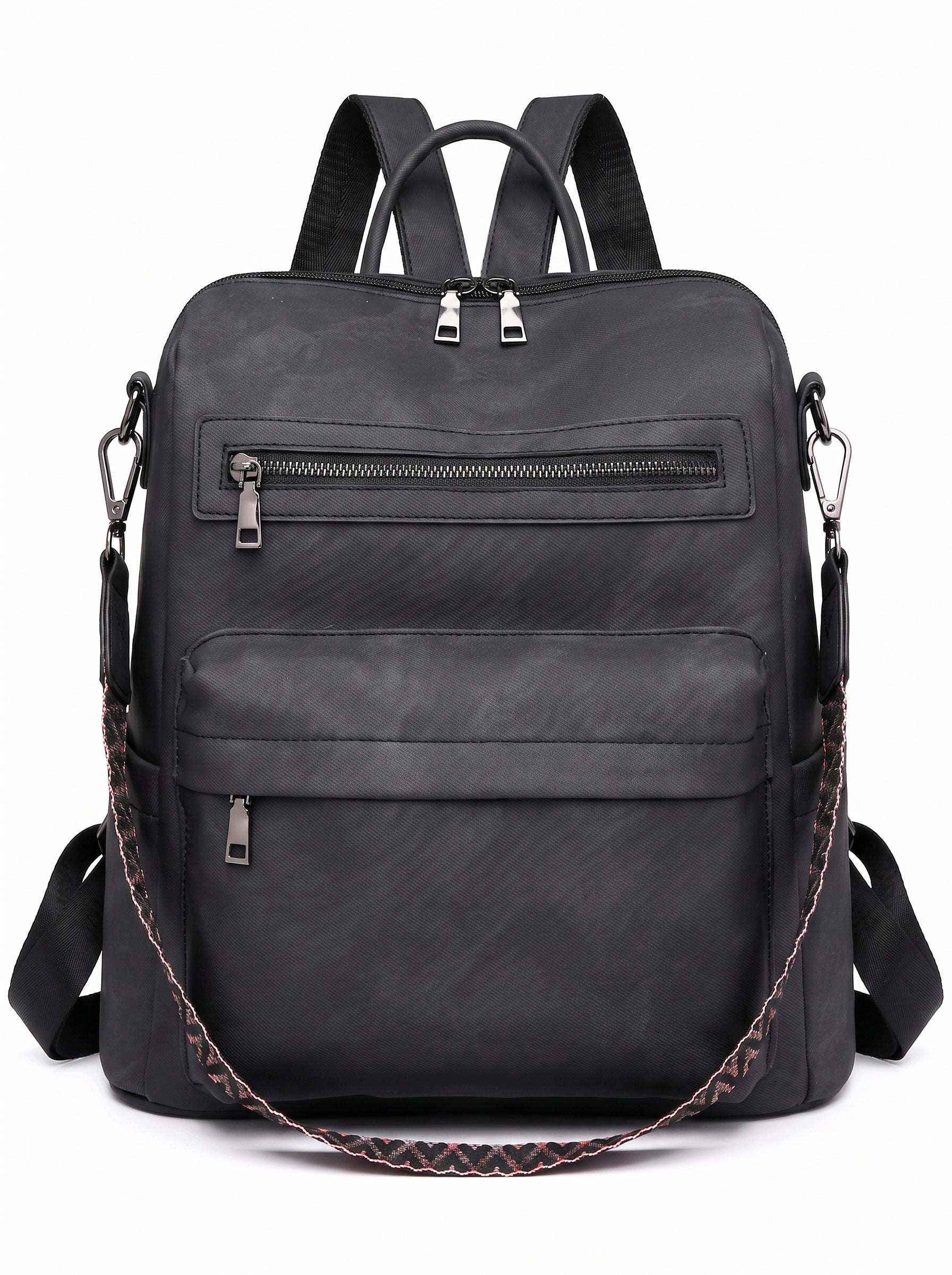 2in1 BACKPACK WOMEN'S BAG CITY BLACK FUNCTIONAL QUALITY A4