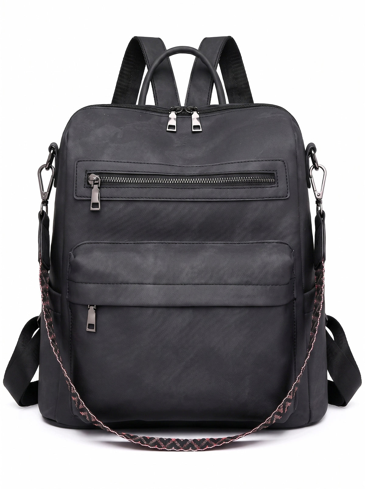 2in1 BACKPACK WOMEN'S BAG CITY BLACK FUNCTIONAL QUALITY A4