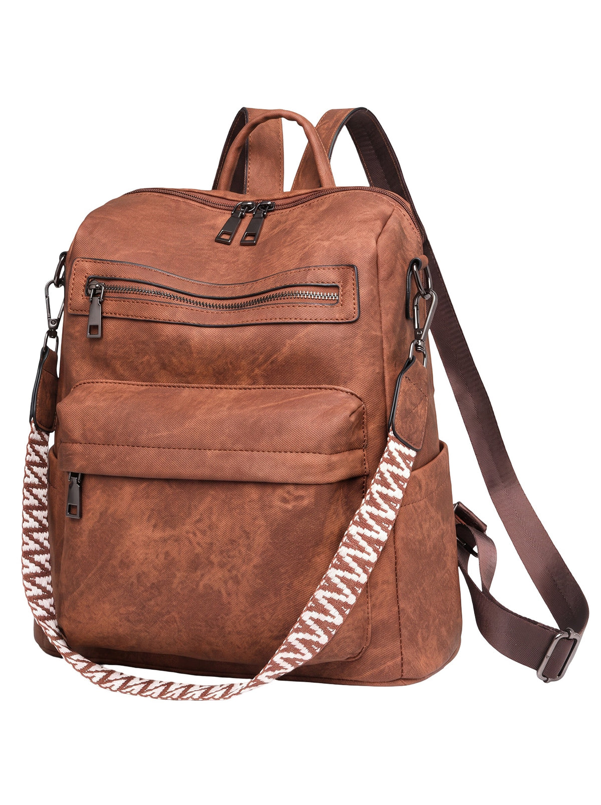 2in1 BACKPACK WOMEN'S BAG URBAN BRONZE FUNCTIONAL QUALITY A4