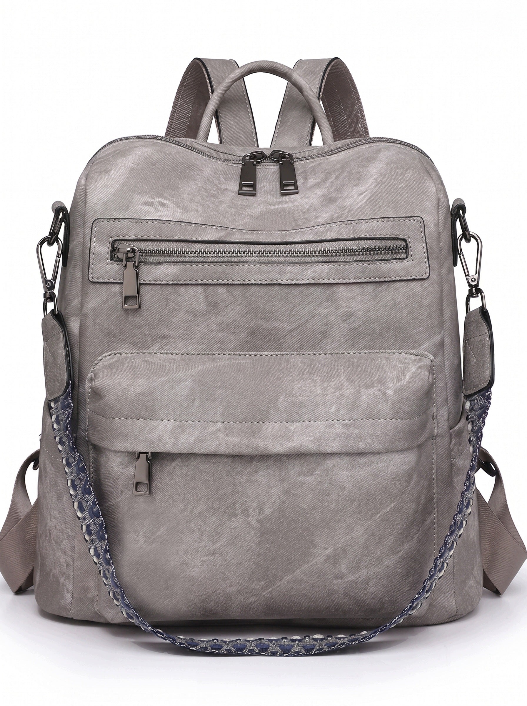 2in1 BACKPACK WOMEN'S BAG URBAN GREY FUNCTIONAL QUALITY A4