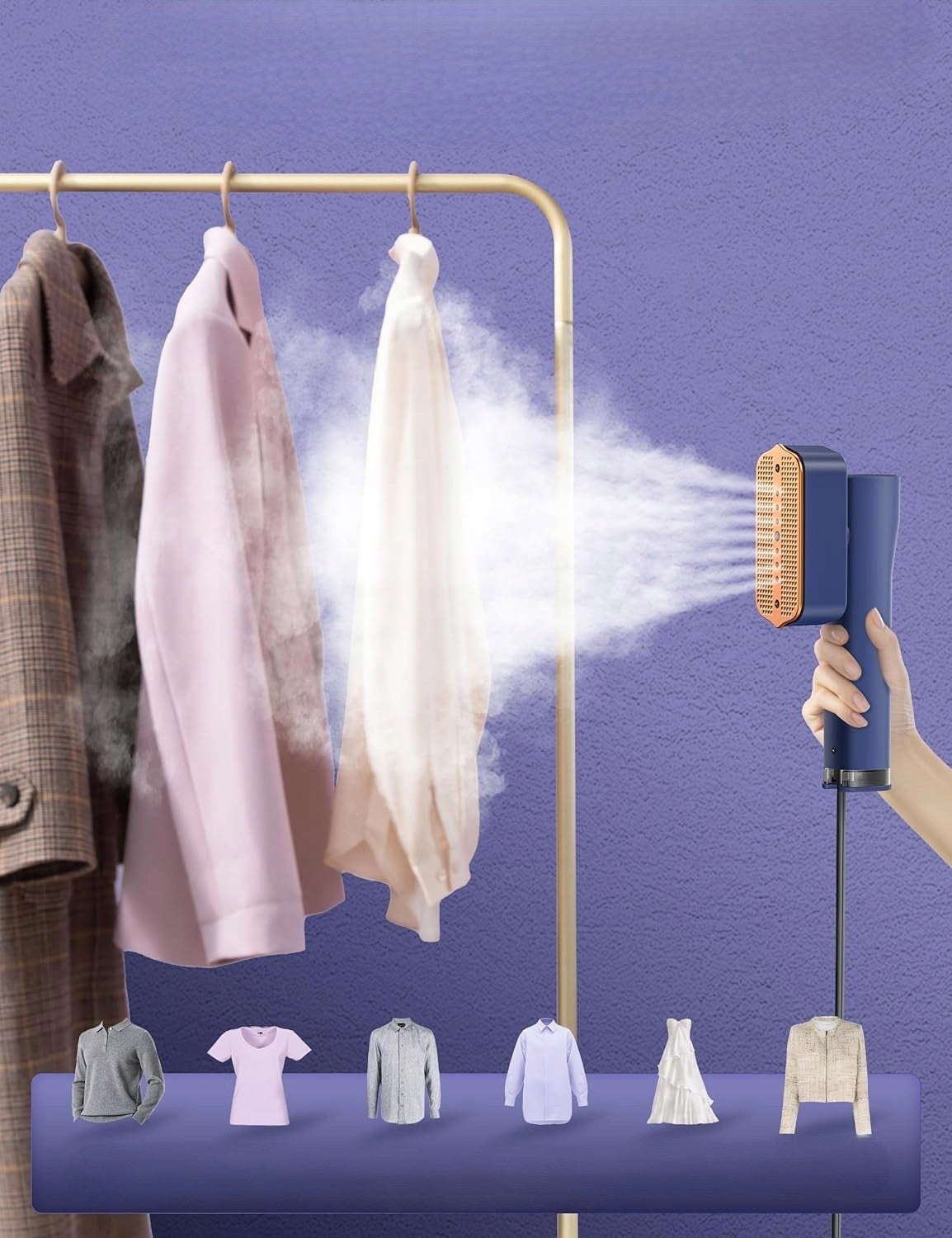 2in1 Clothes Steamer Tourist Iron LED Travel 3 Modes Steam Manufacturer code 5902003101522 05902003101522 59020031015220