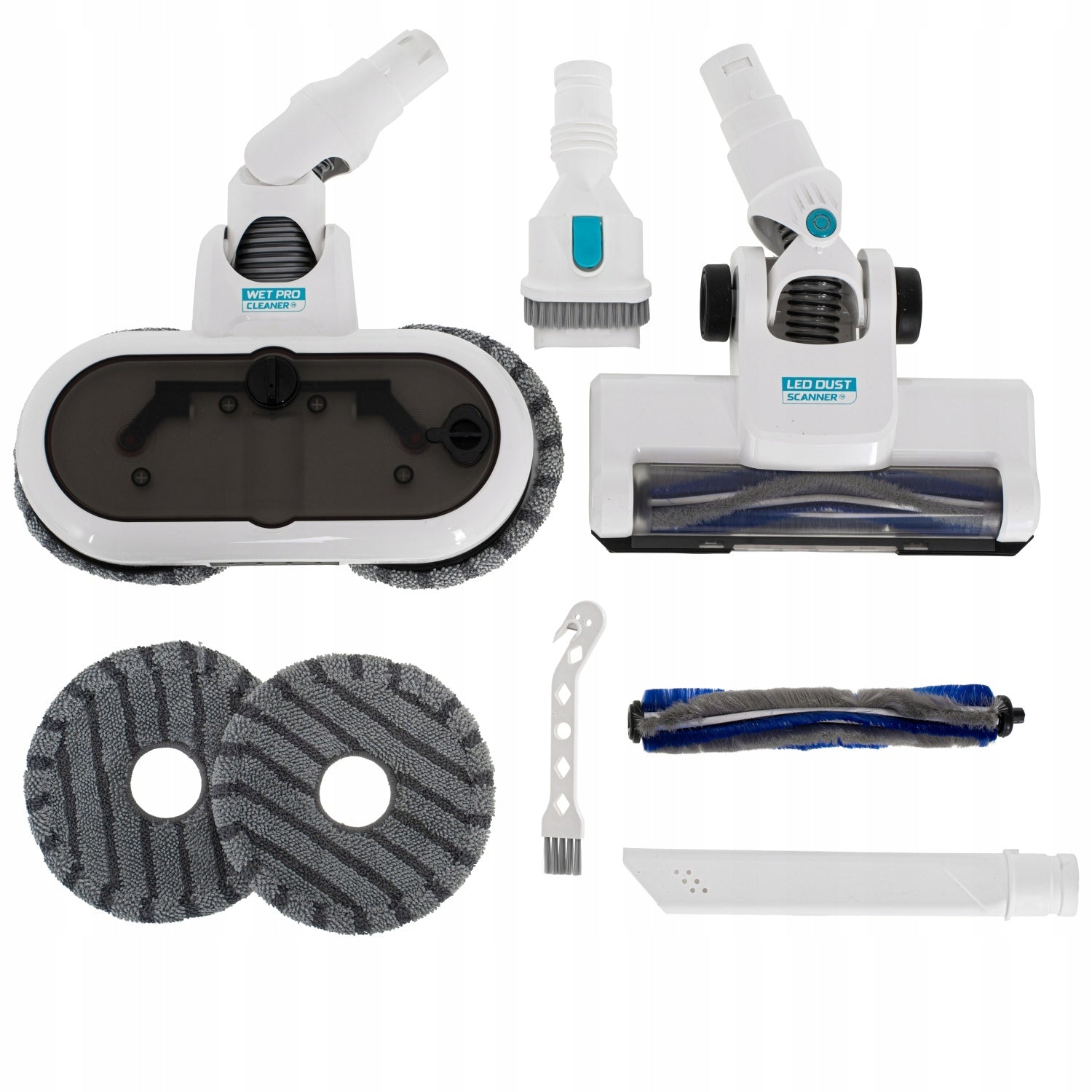 2in1 Cordless Vertical Vacuum Cleaner with LED Mop 2 Batteries High Power Model CR 7075