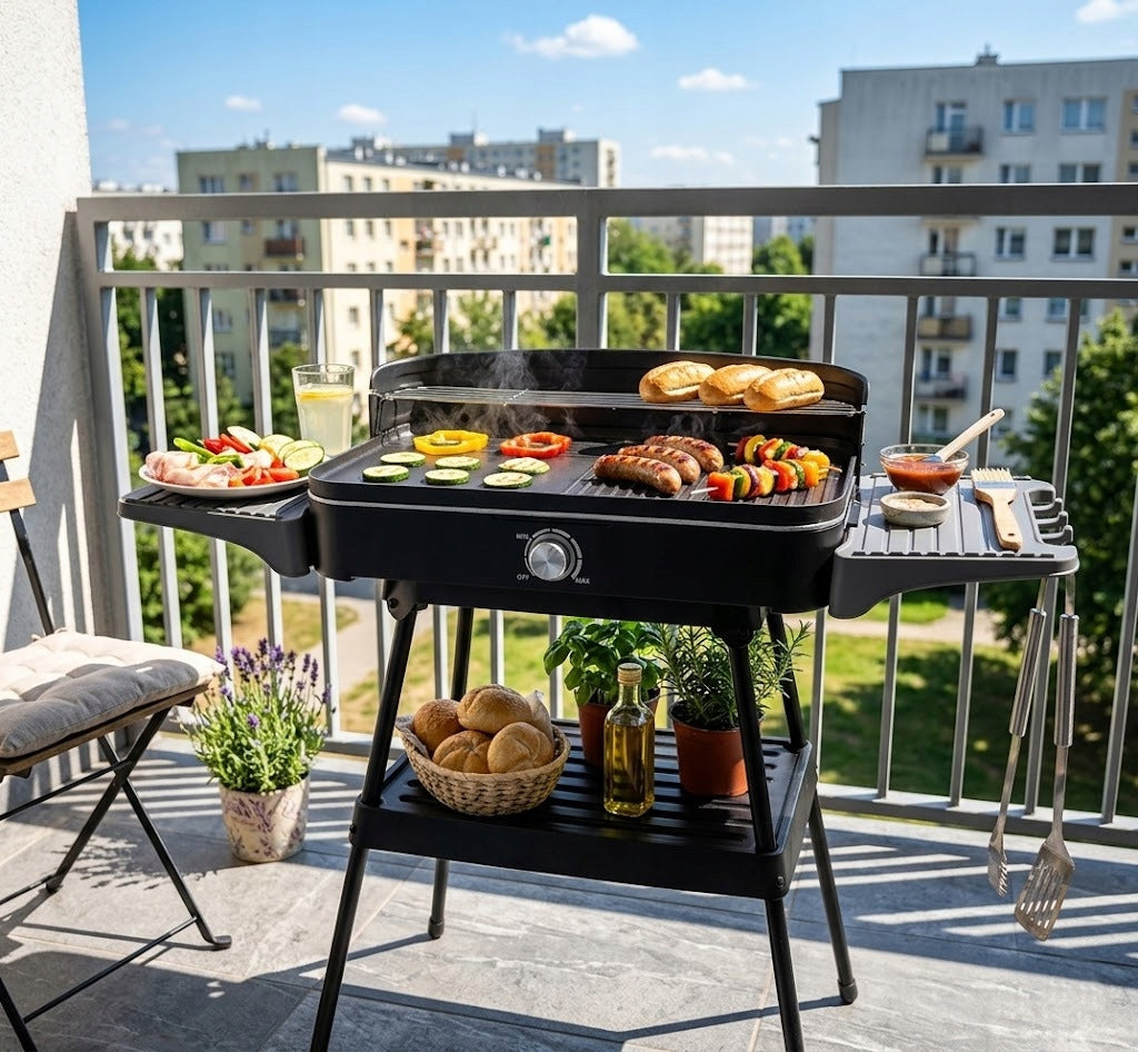 2in1 Electric Kitchen Grill for GARDEN AND KITCHEN INNOVATIVE DESIGN Packaging status original