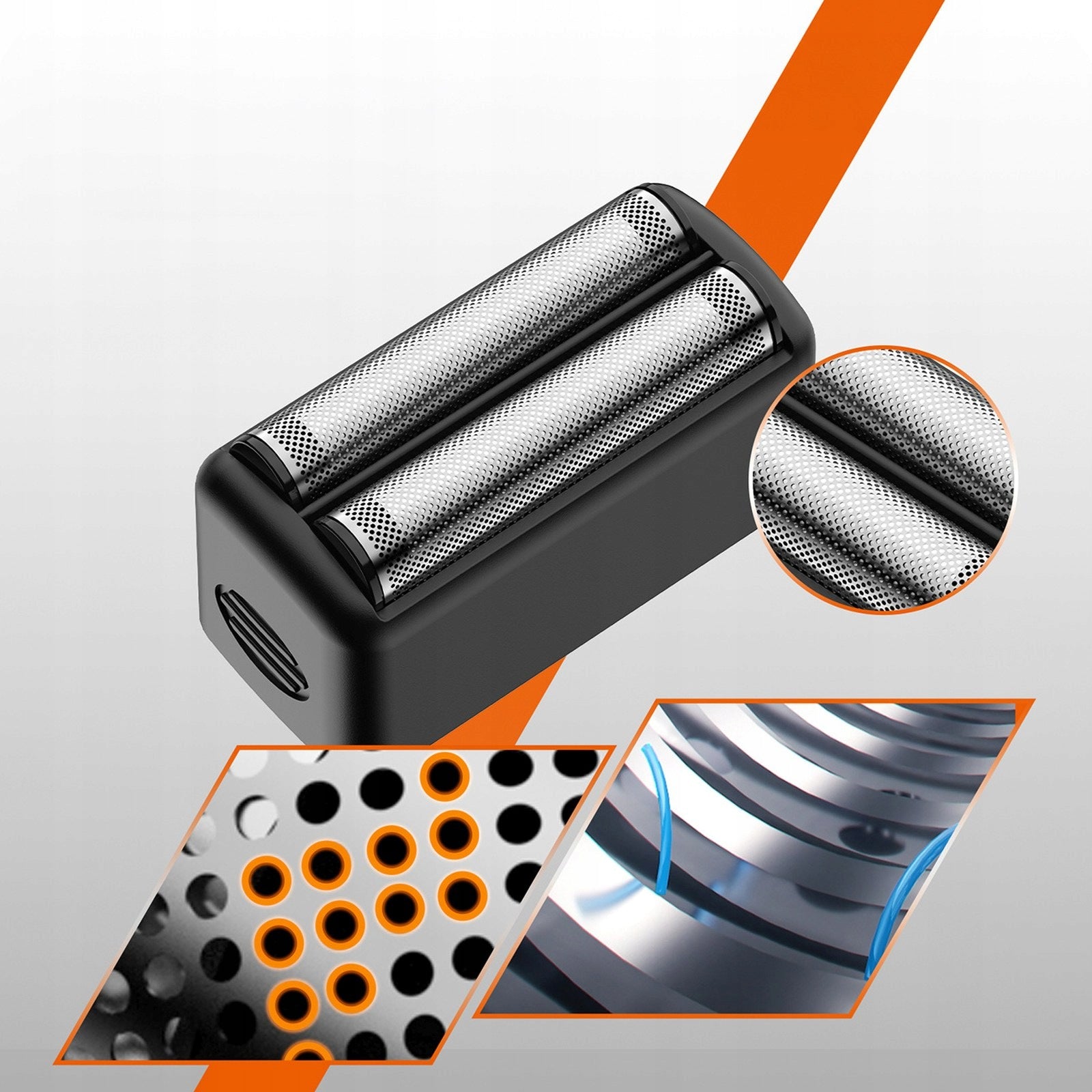 2in1 Electric Shaver for Beard 2 Heads - Set Brand MAXGROOM