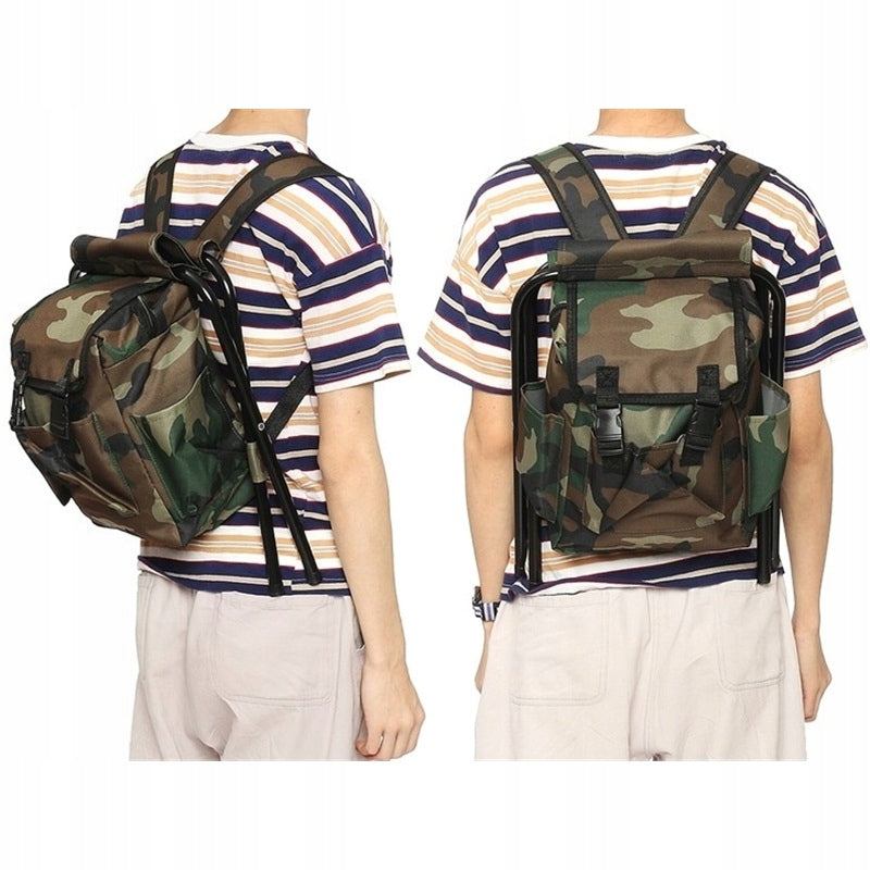 2in1 FOLDING FISHING CHAIR WITH BACKPACK Packaging status original