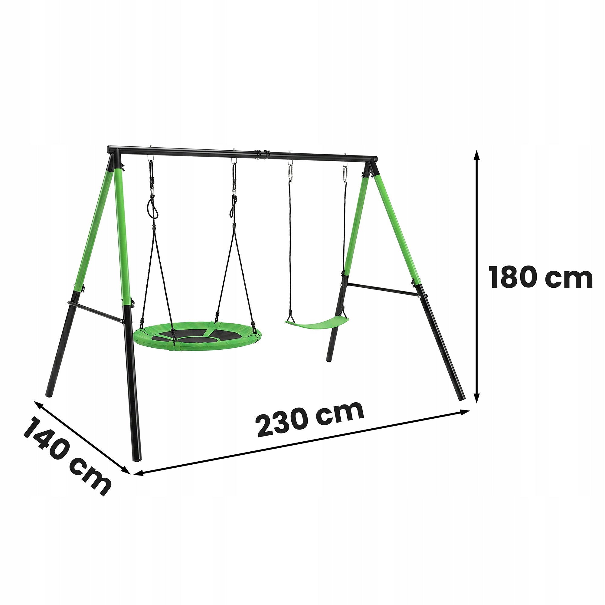 2in1 Garden Swing Set - Stork Nest + Classic Seat Packaging status original