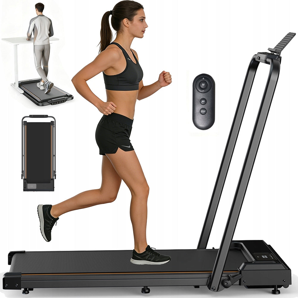 2in1 HOME ELECTRIC TREADMILL FOR HOME 1-10KM/H 0.75-2.5HP 120kg led