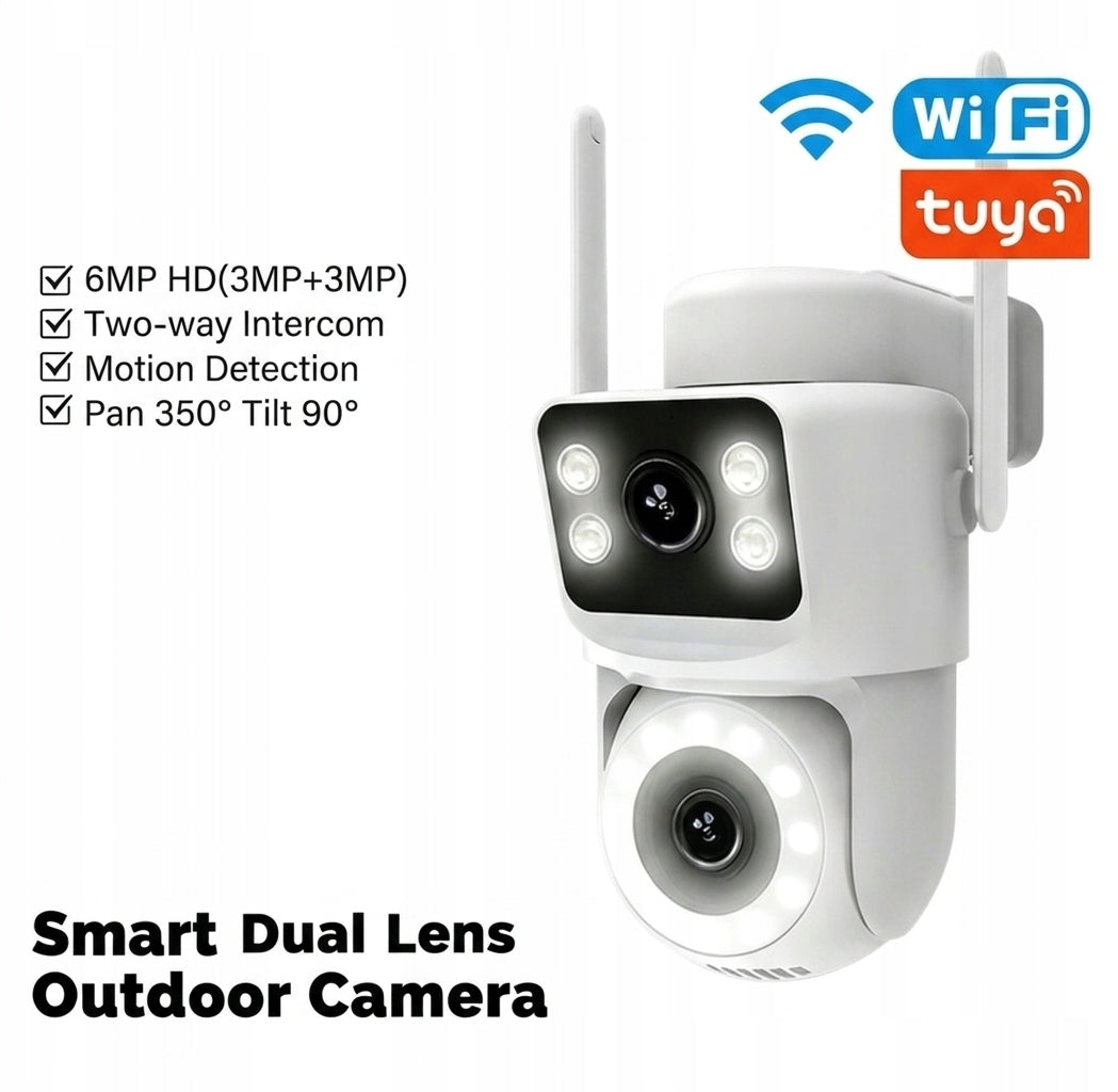2in1 Outdoor Rotating WIFI Camera 6MP TUYA SMART LIVE 2,4ghz 5G