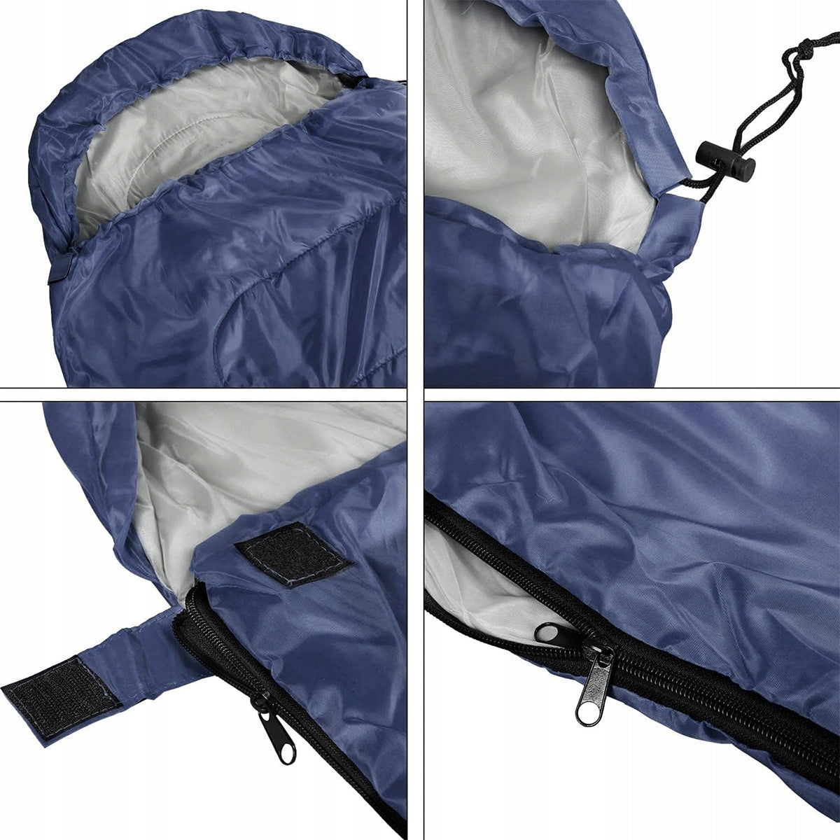 2in1 SLEEPING BAG Tourist Hooded Quilt WARM LIGHT Mummy + Cover Brand no brand
