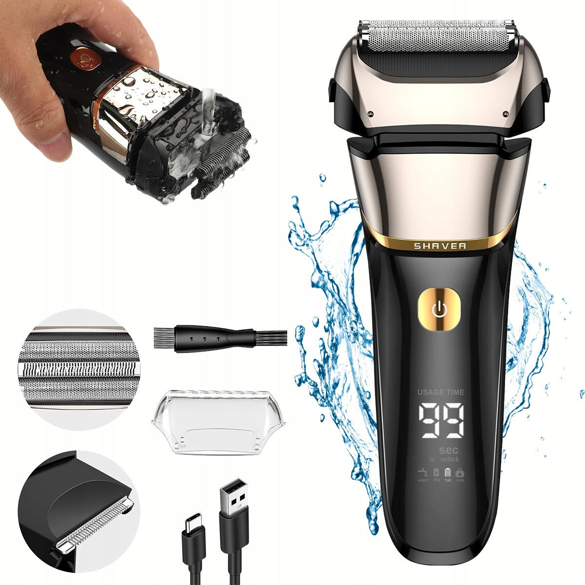 2in1 Shaver for Beard Shaving and Trimming, Wireless