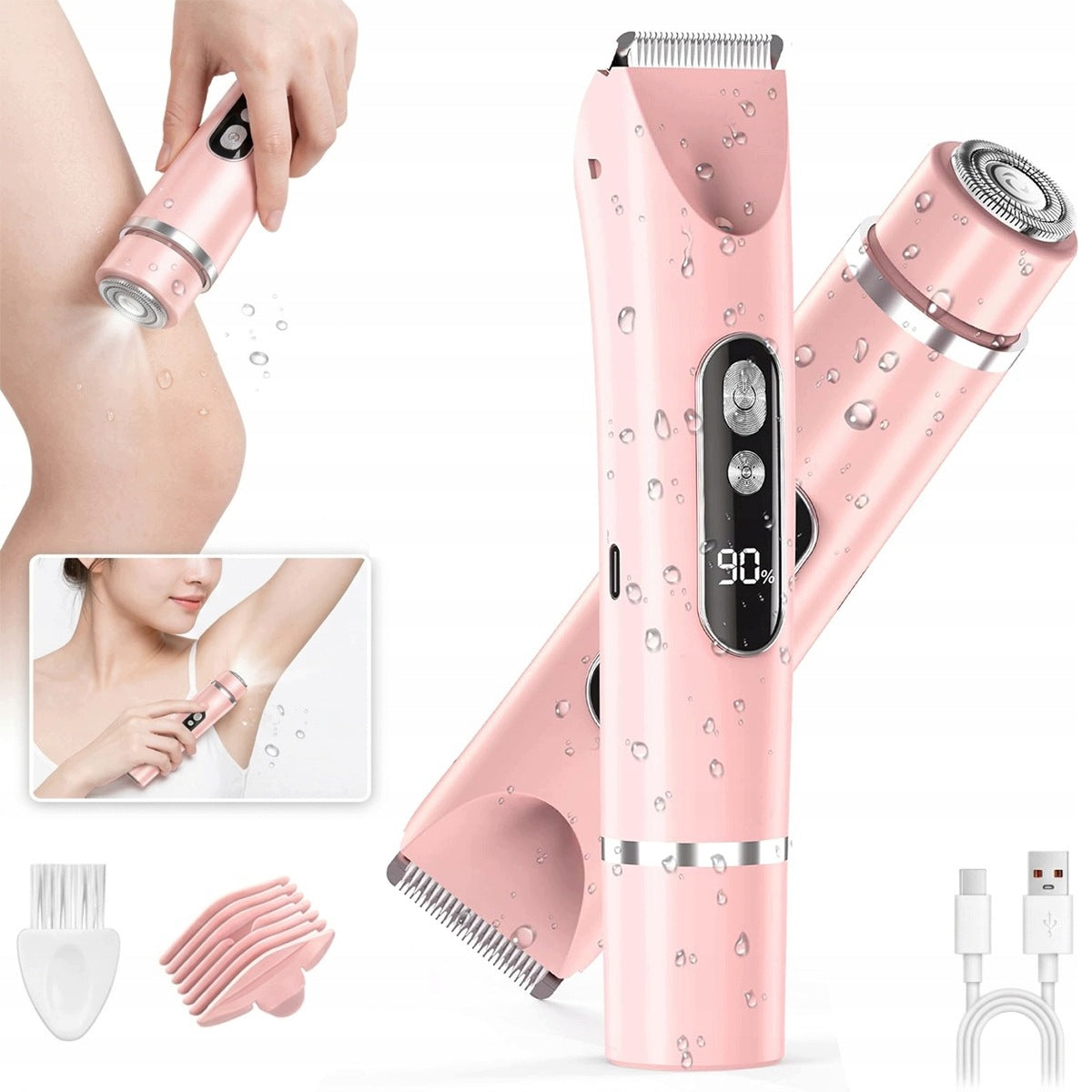 2in1 Shaver for Women for Intimate Places