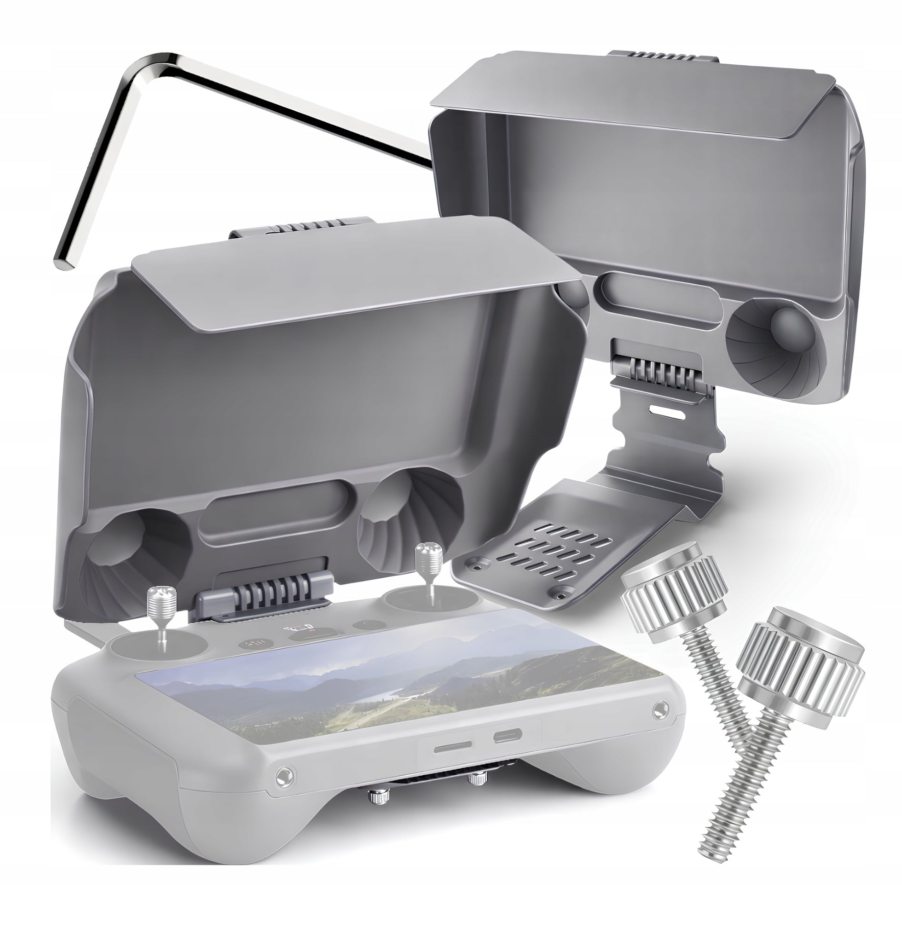 2in1 Sun Protection Cover For DJI RC 2 Screen DJI AIR 3 Mini 4 / 5