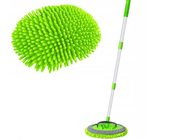 2in1 TELESCOPIC BRUSH CAR WASH SPONGE HOME PANELS Microfiber
