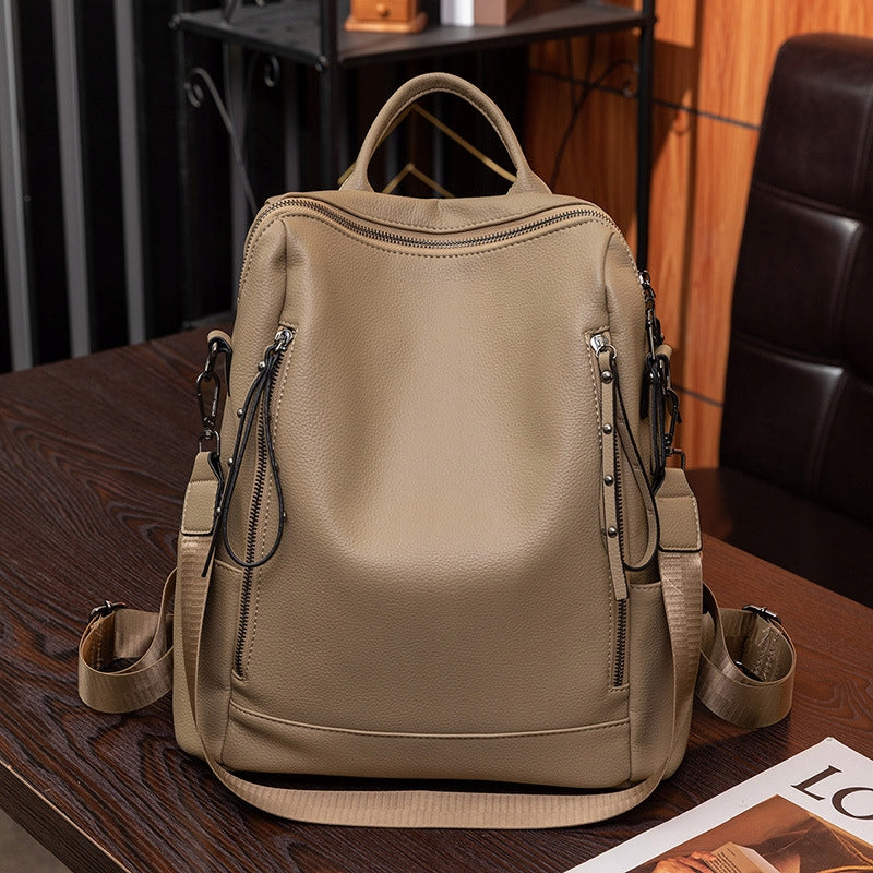 2in1 WOMEN'S BACKPACK BAG BLACK POCKET MULTIFUNCTIONAL QUALITY Manufacturer code PL008