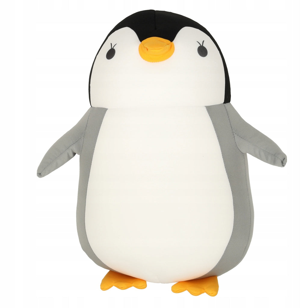 2in1 croissant travel pillow under the neck for airplane car plush toy penguin Brand Ikonka